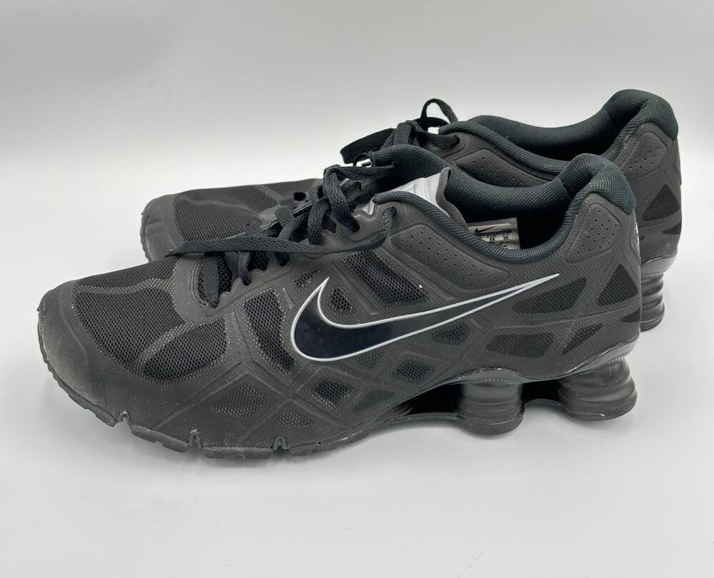 Y2K Nike 2011 Shox Turbo 454166-001 Black Running Shoe Sneaker Size 12